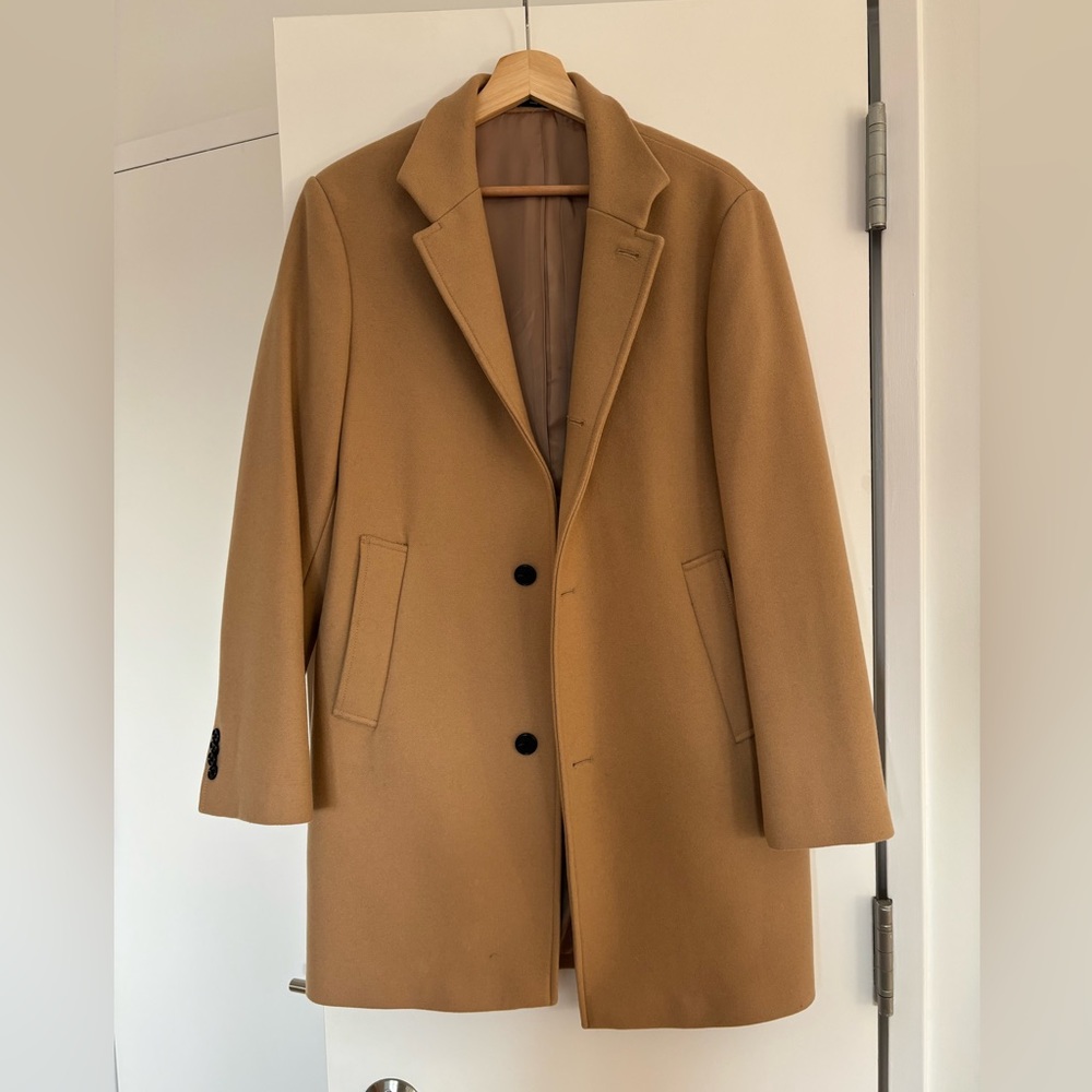 Club Monaco Wool Jacket / Pea Coat - Tan / Camel - Size 38